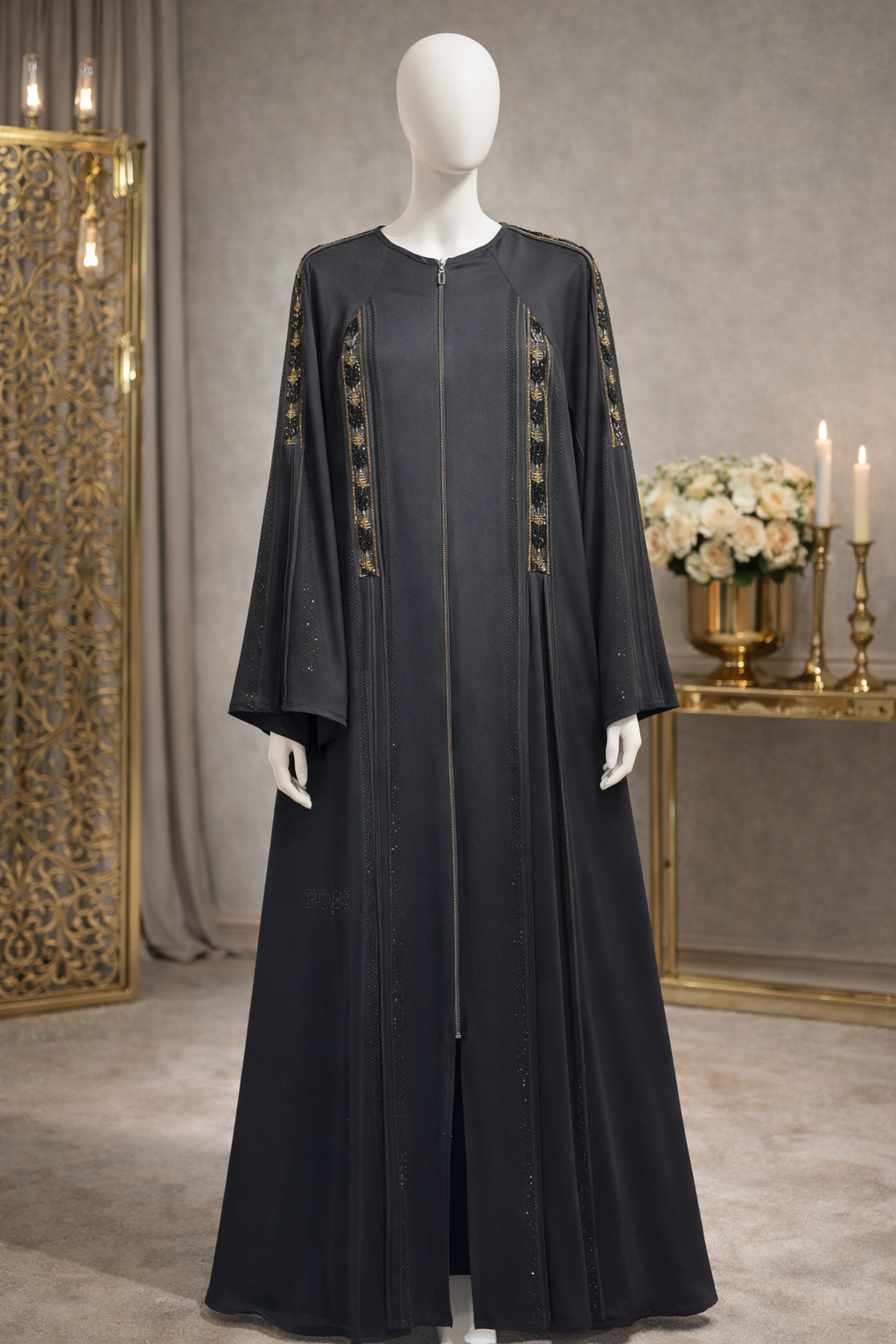 Abaya Noir Impérial