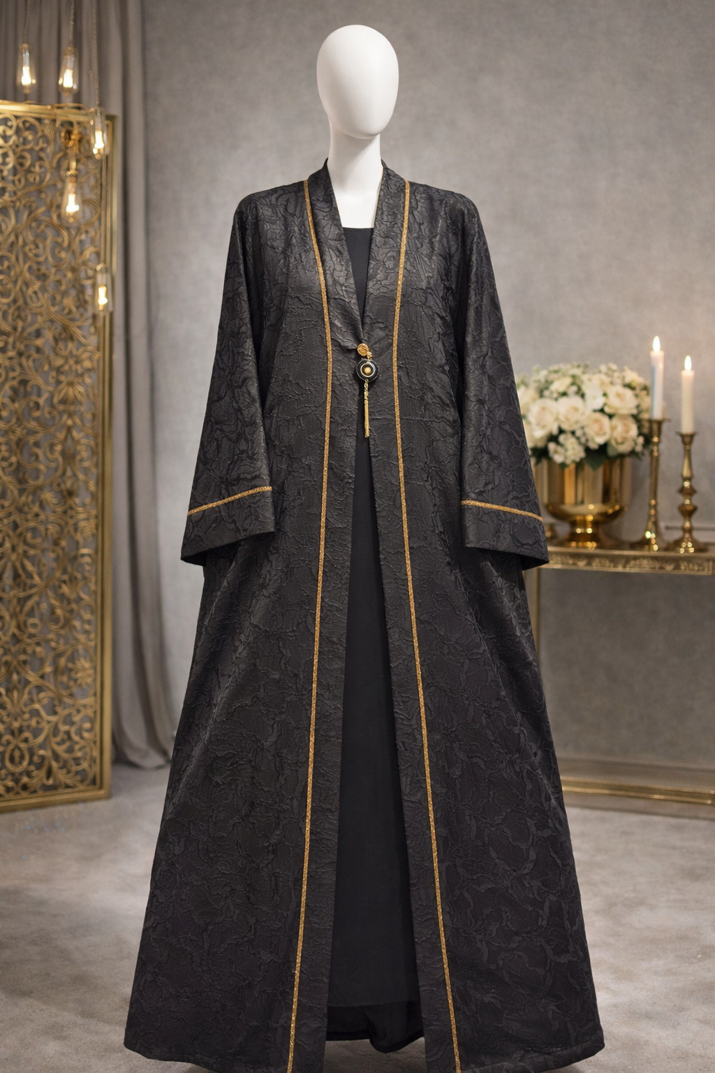 Abaya Noir Héritage